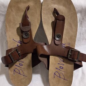 Blowfish Men's Leather Brown Sandals